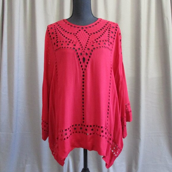 Isabel Marant Étoile Red Ethan Blouse Size 44 Large So Beautiful! - Picture 1 of 6